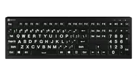 LogicKeyboard Largeprint White-on-Black - ASTRA 2 Backlit Keyboard