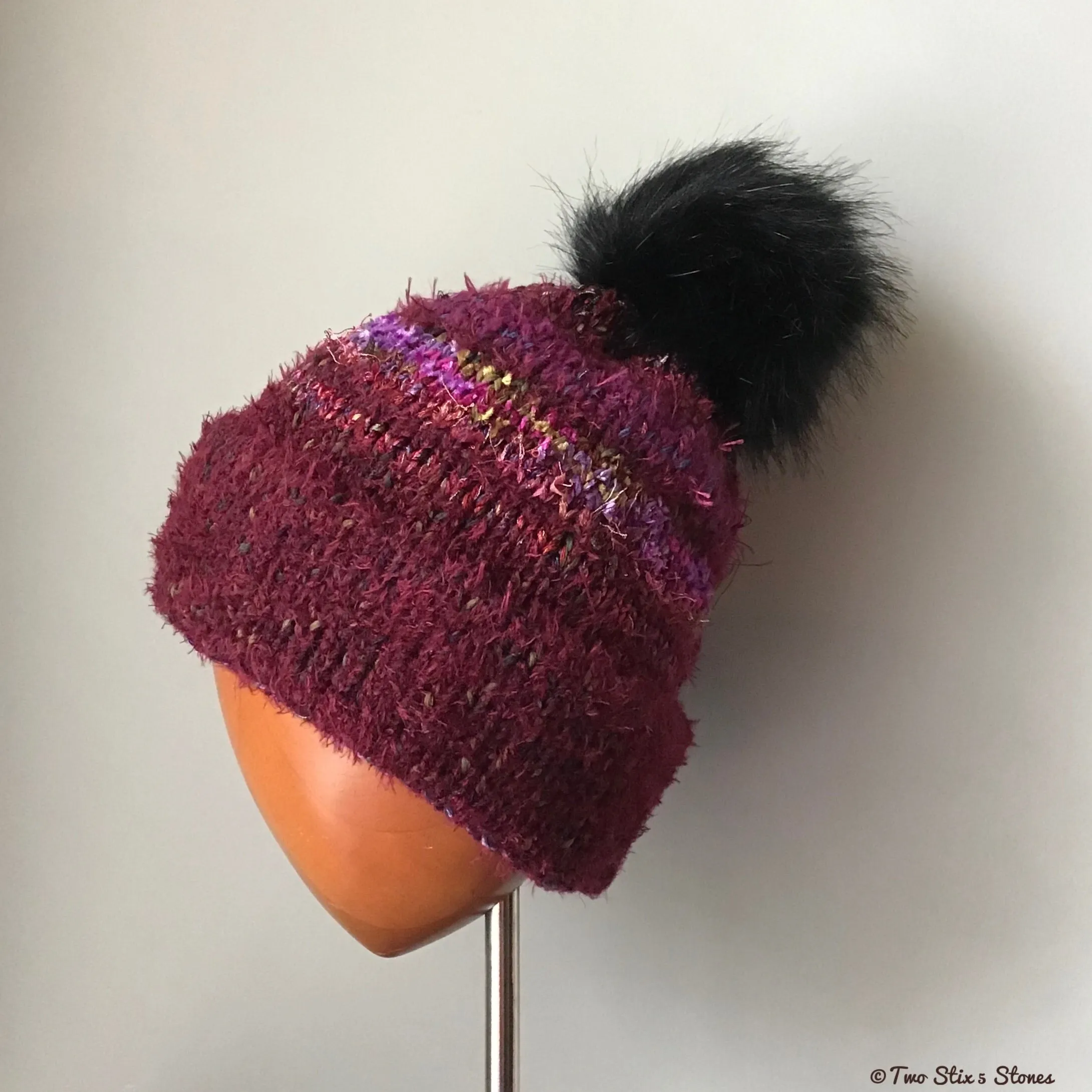 Luxe Wine *Funky Tweeds* Beanie/Slouchy Beanie