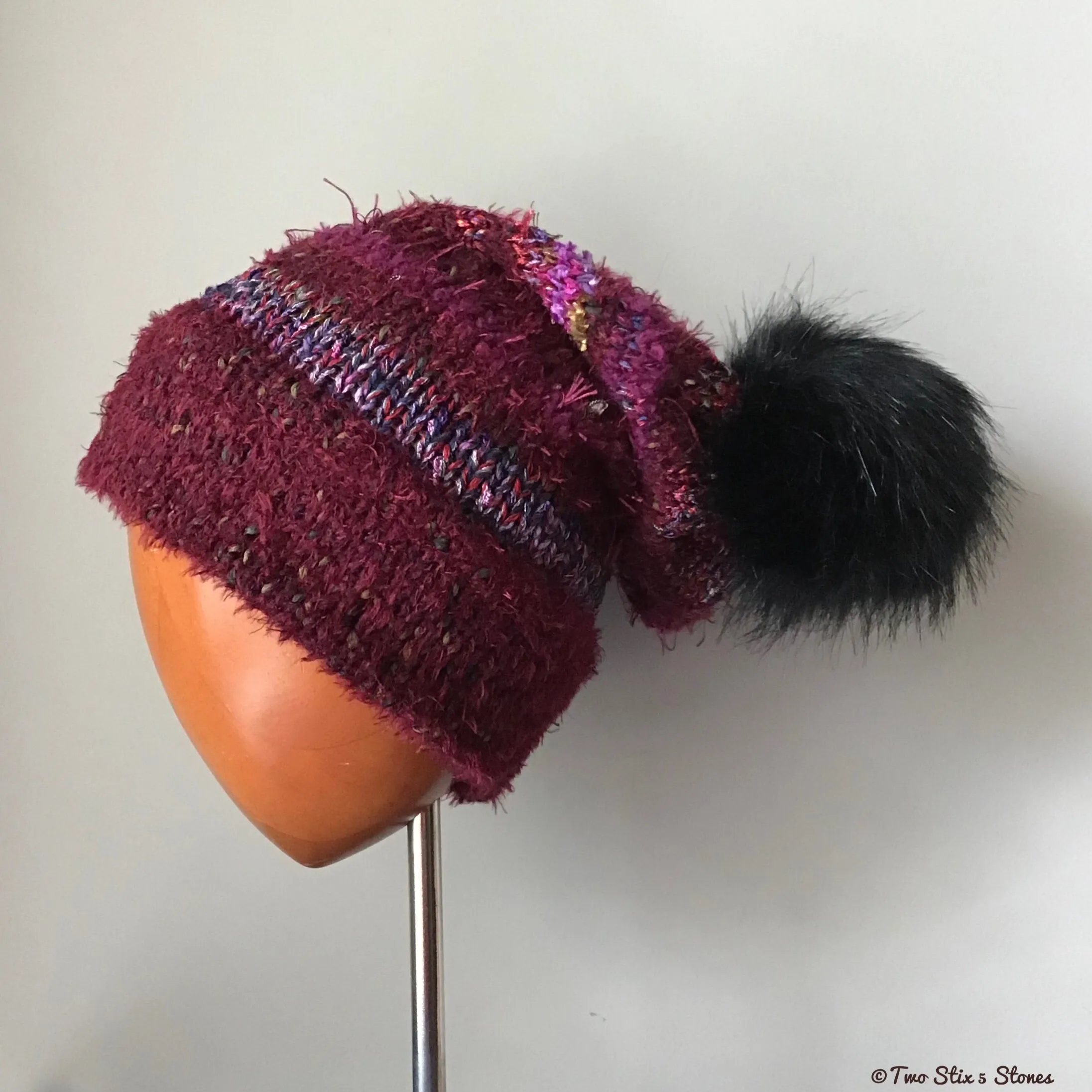 Luxe Wine *Funky Tweeds* Beanie/Slouchy Beanie