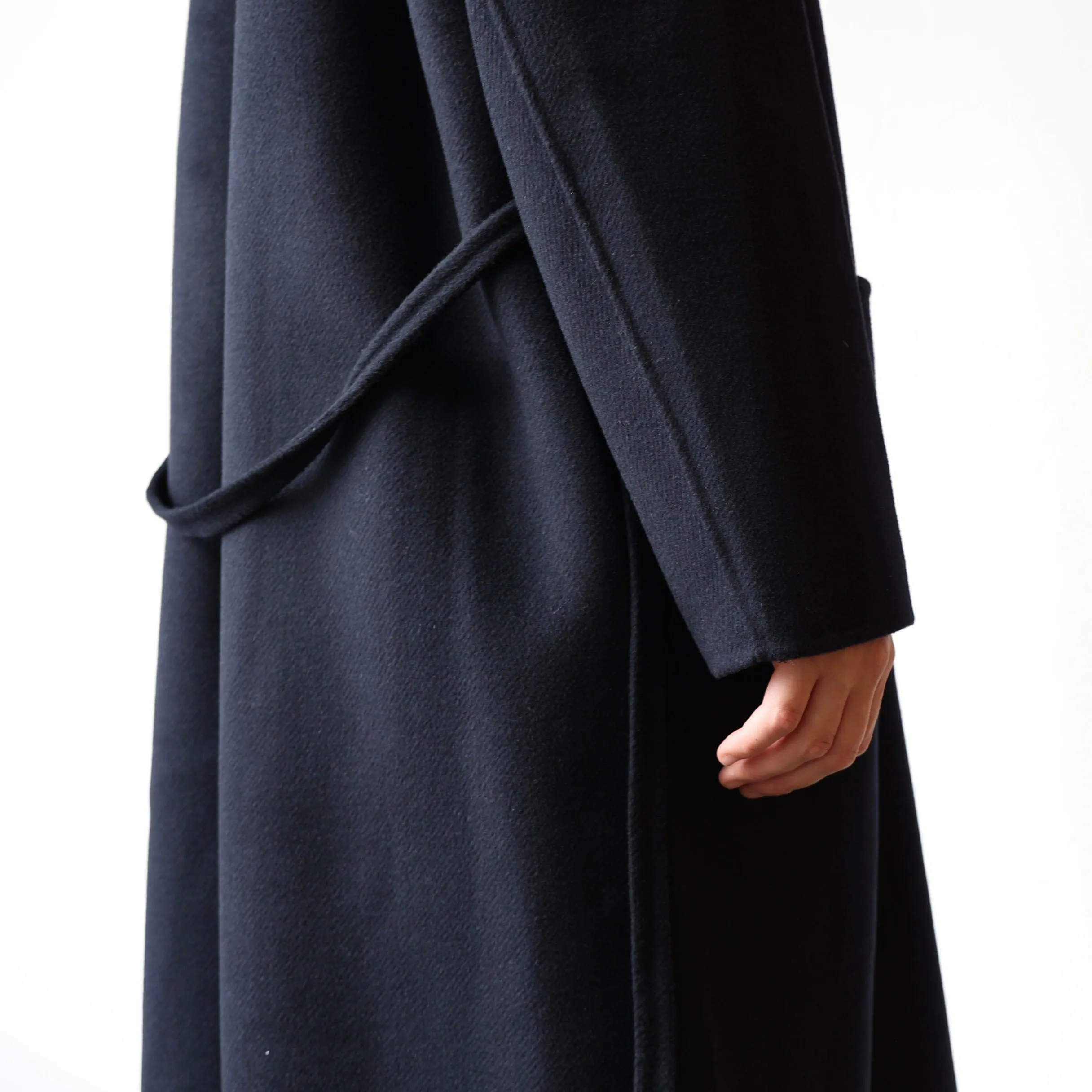 Manuelle Guibal Wool/Cashmere Coat - Navy