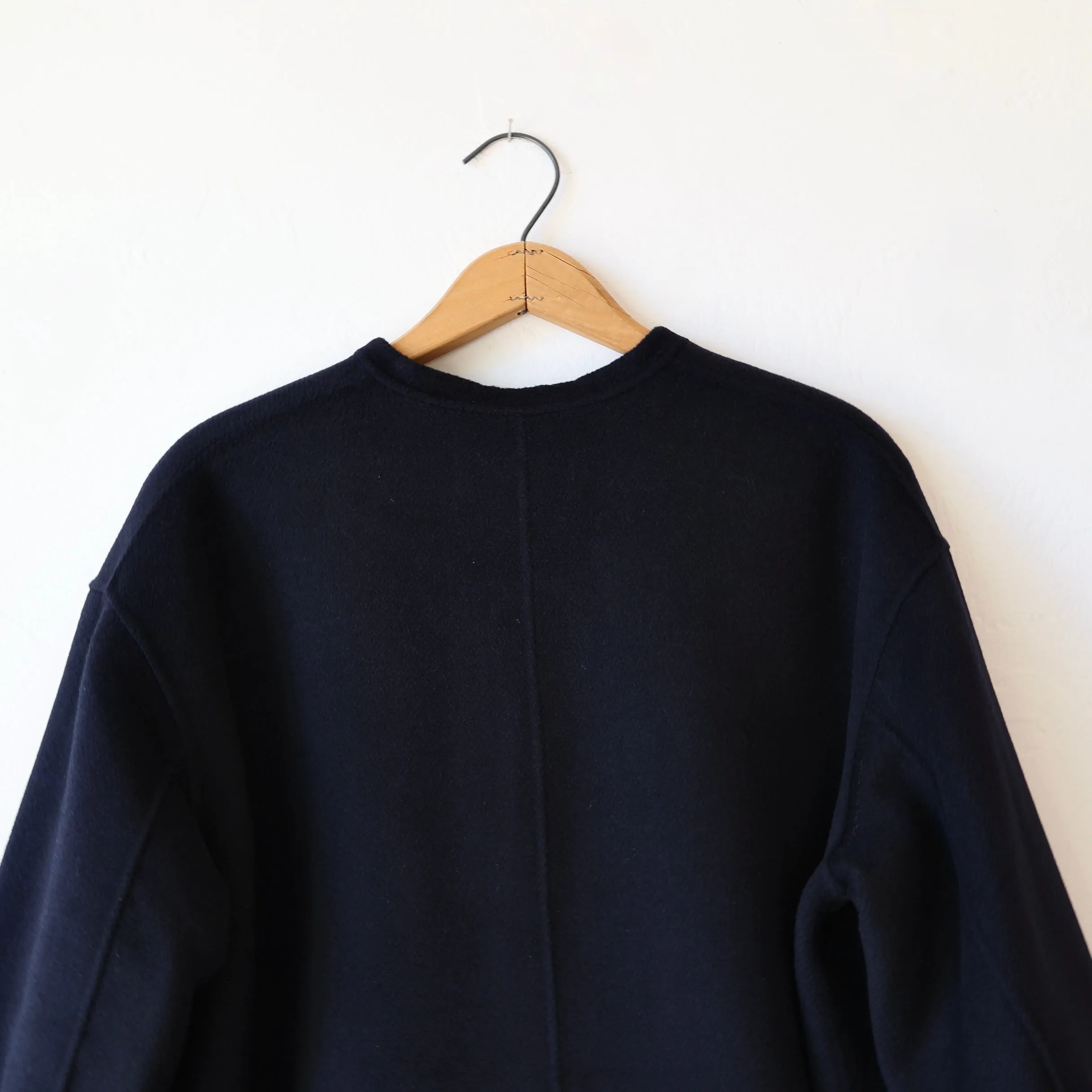 Manuelle Guibal Wool/Cashmere Coat - Navy