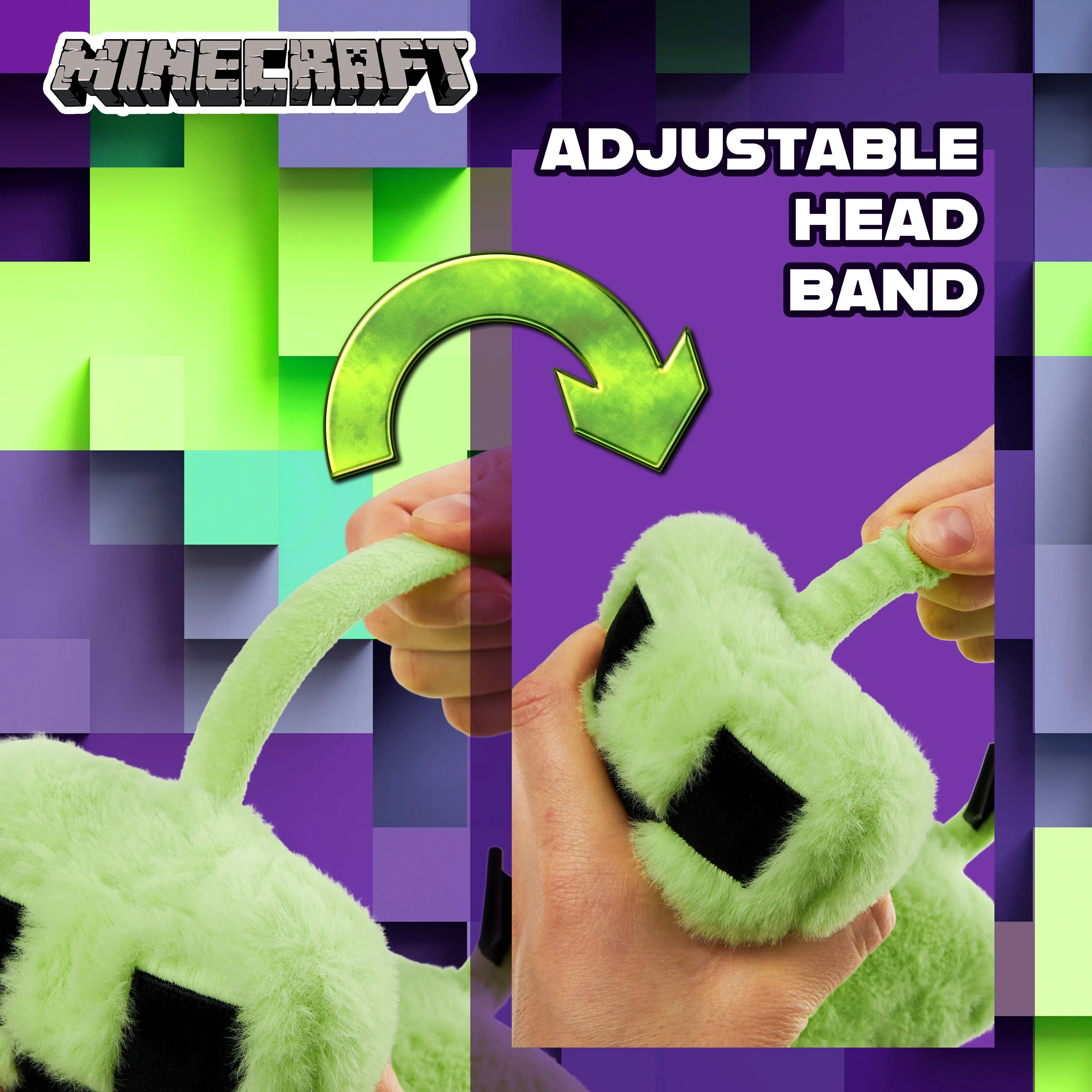 Minecraft Ear Muffs Kids - Creeper Winter Accessories