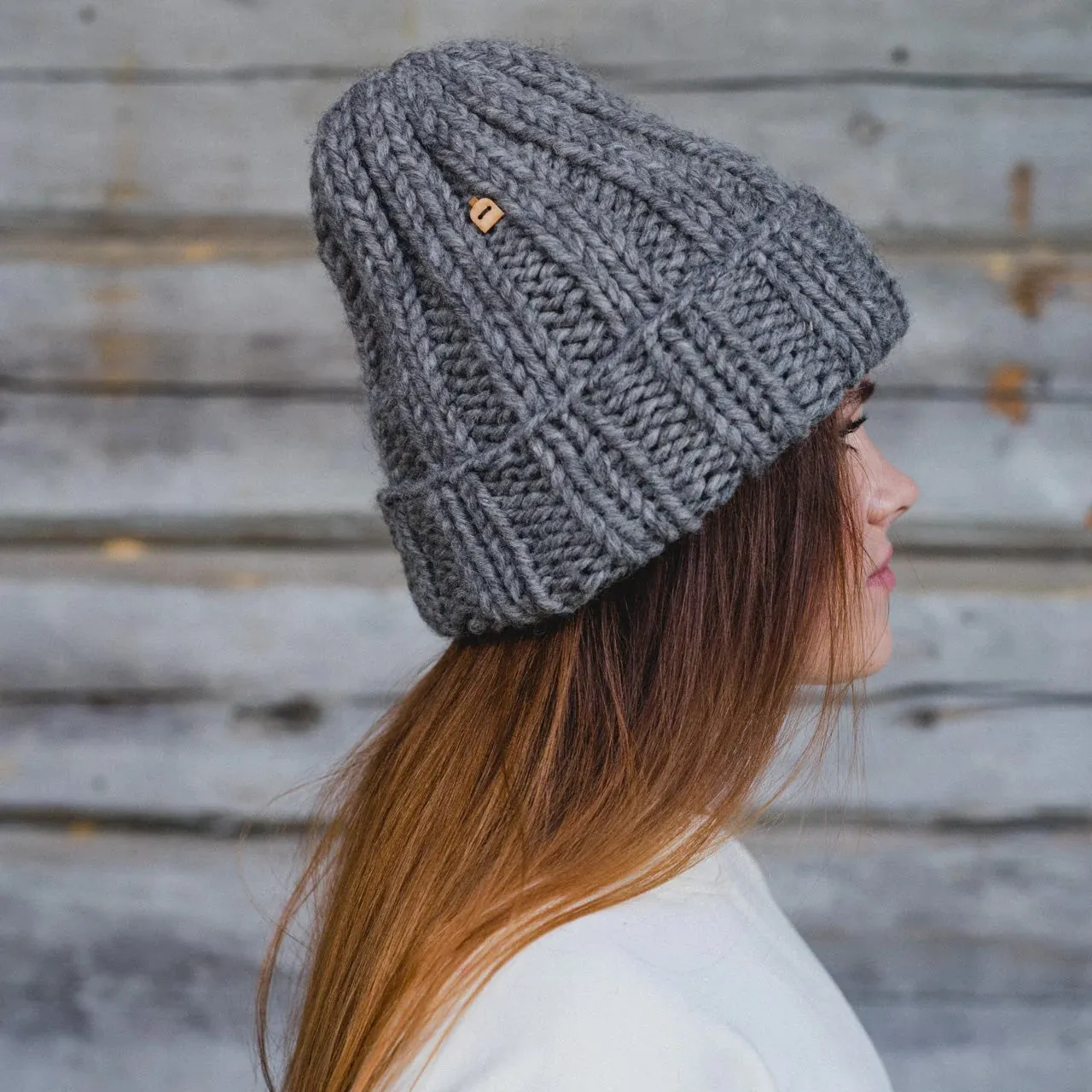 Muffi Beanie (Natural Grey)