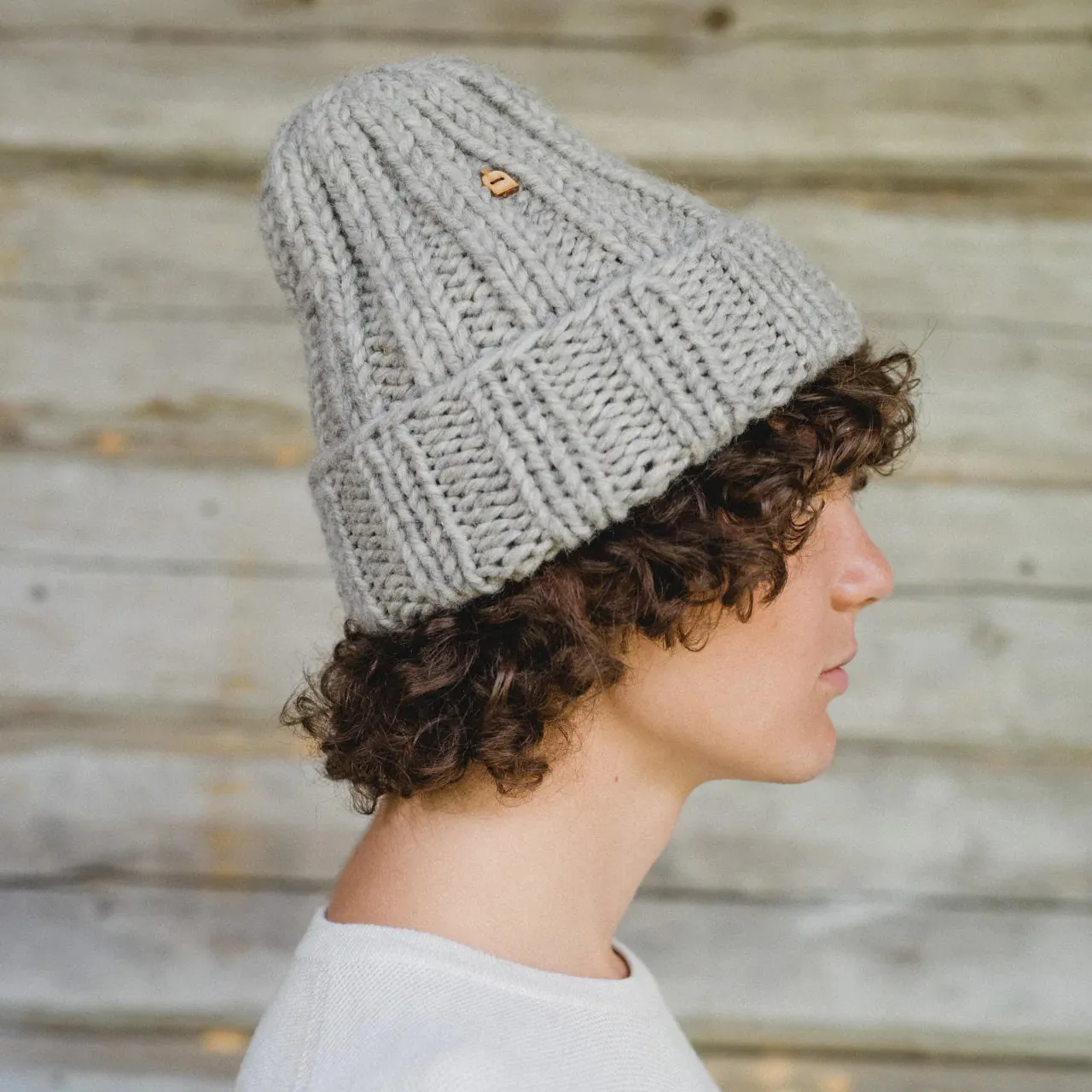 Muffi Beanie (Natural Light Grey)