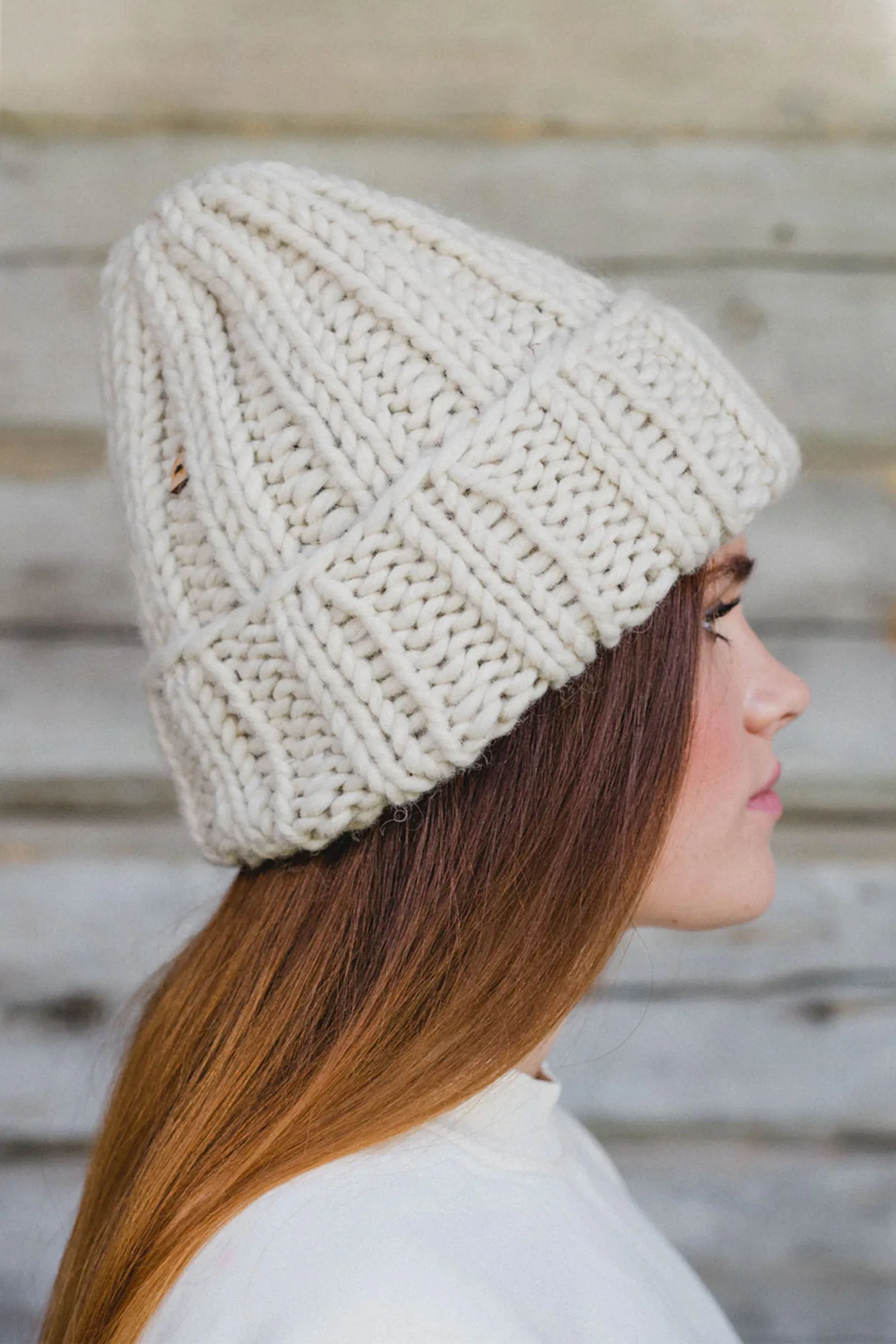 Muffi Beanie (Natural White)