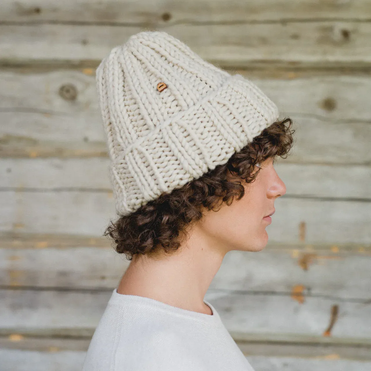 Muffi Beanie (Natural White)