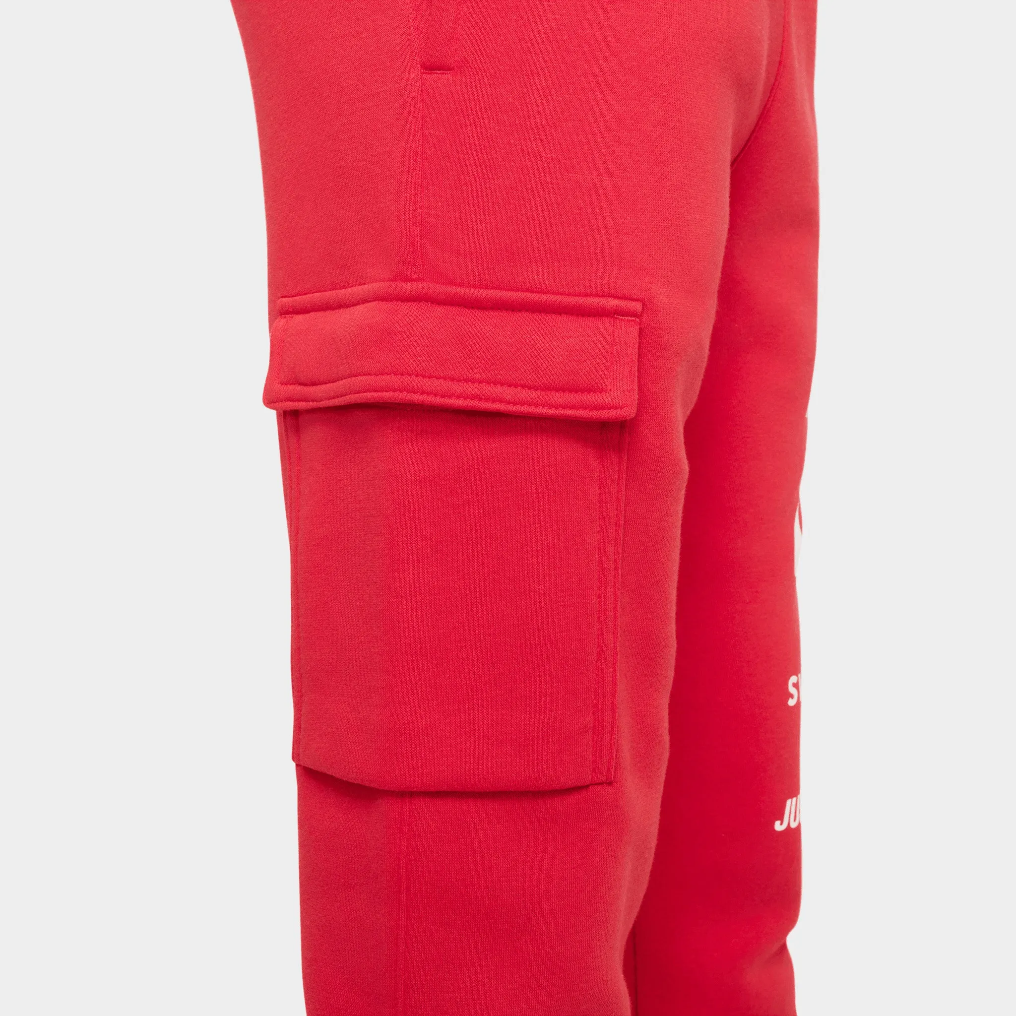 Nike Sportswear Junior Boys' Fleece Cargo Pants / University Red