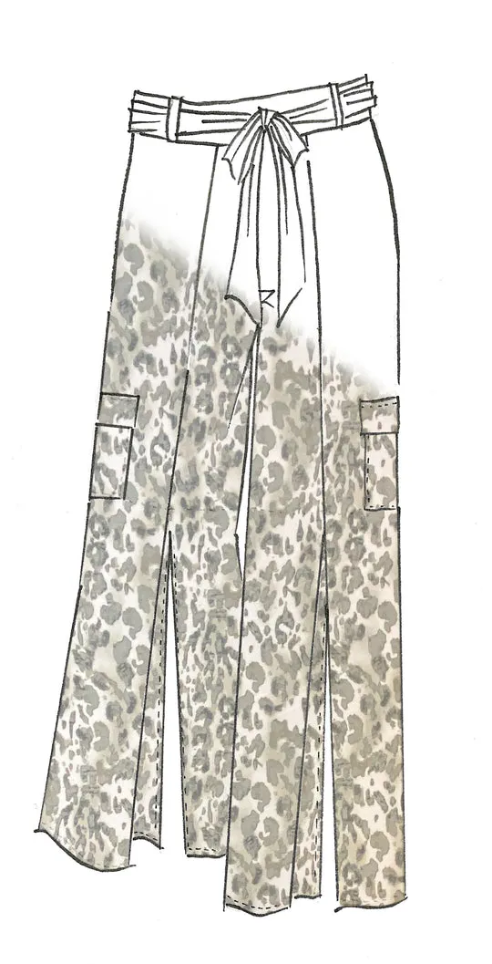 PAULA RYAN Safari Cheetah Print Culottes