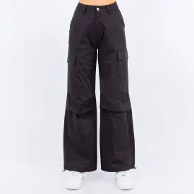 Plus Size High Waist Parachute Cargo Pants