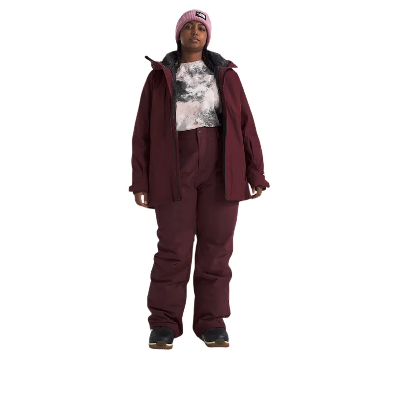 Plus Size Water Resistant Snow Pants With Pockets