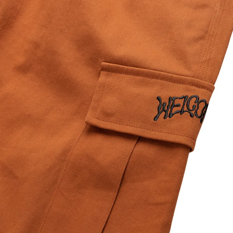 Principal Elastic Waist Twill Cargo Pant - Umber