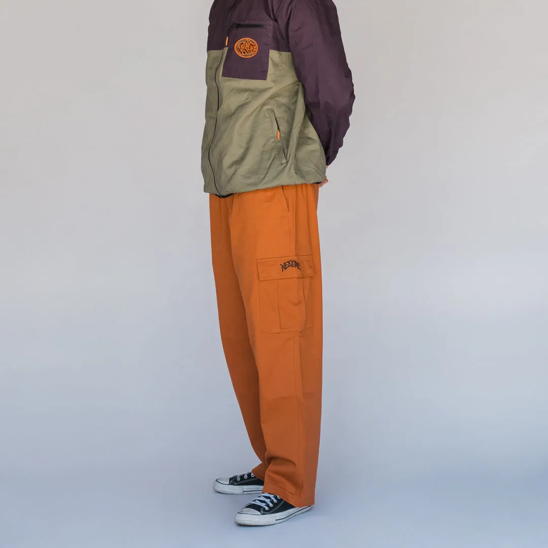 Principal Elastic Waist Twill Cargo Pant - Umber