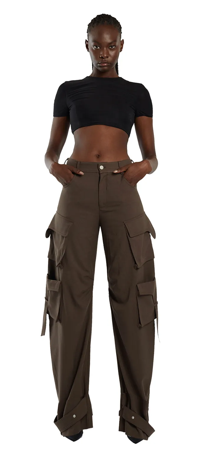 Rae Cargo Pants - Brown