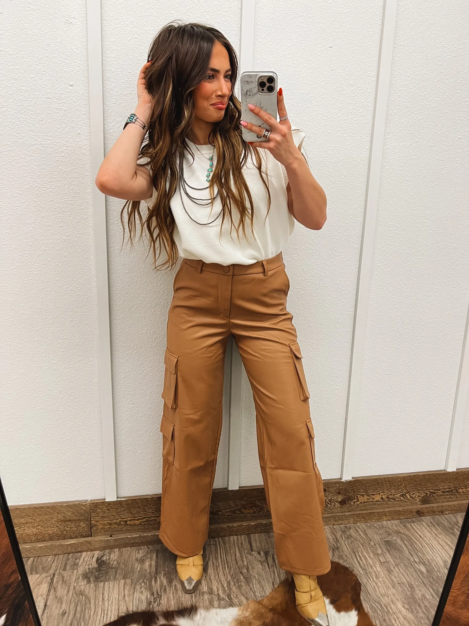 Relaxed Cargo Pants (Camel)