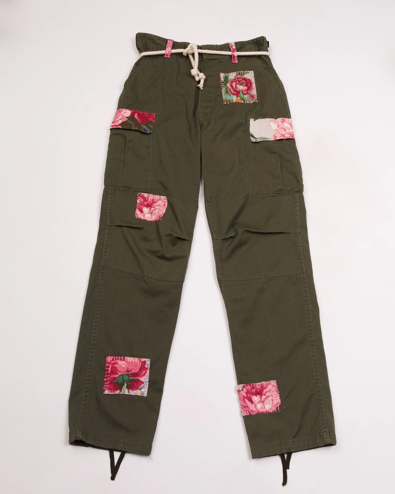 RILEY VINTAGE Olive Floral Cargo SHIPS IN 2 WEEKS