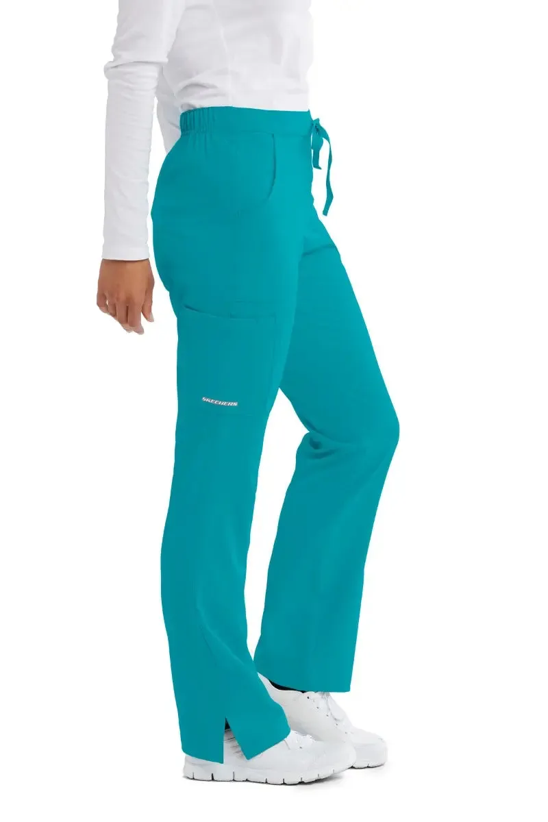 Skechers Women's Scrub Set Breeze Top & Reliance Pant | Teal Blue