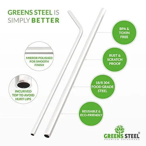 Stainless Steel Straws (Medium)