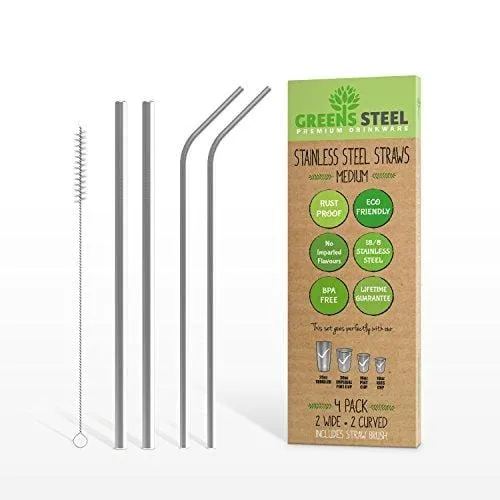 Stainless Steel Straws (Medium)