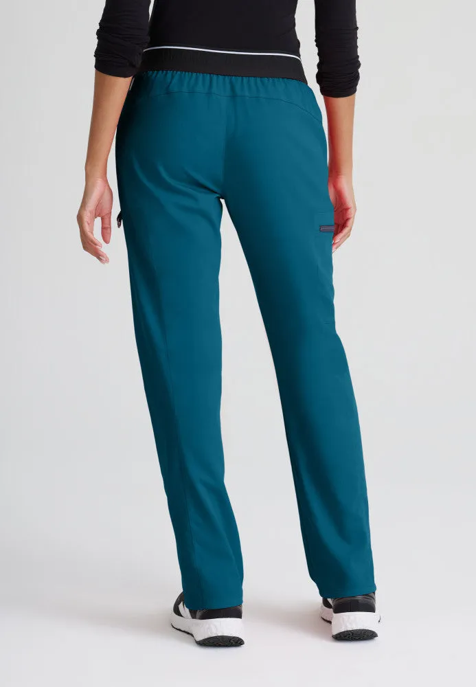 Tall Kim 3-Pocket Mid-Rise Straight Leg Scrub Pant