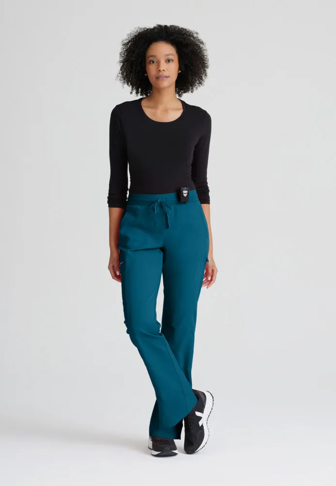 Tall Kim 3-Pocket Mid-Rise Straight Leg Scrub Pant