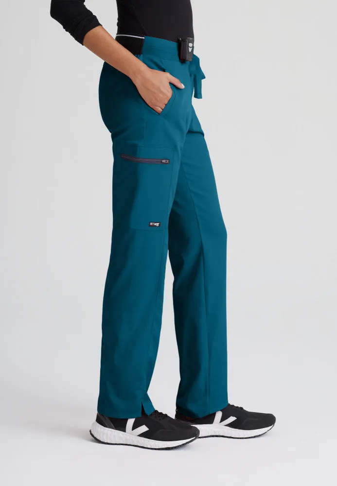 Tall Kim 3-Pocket Mid-Rise Straight Leg Scrub Pant