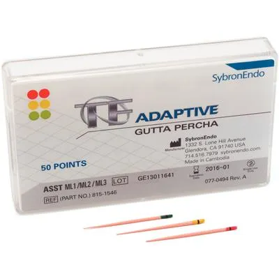 TF Adaptive Gutta Percha Points – 50/Pkg