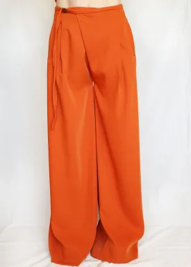 THORA SILK  PANT - TERRACOTA