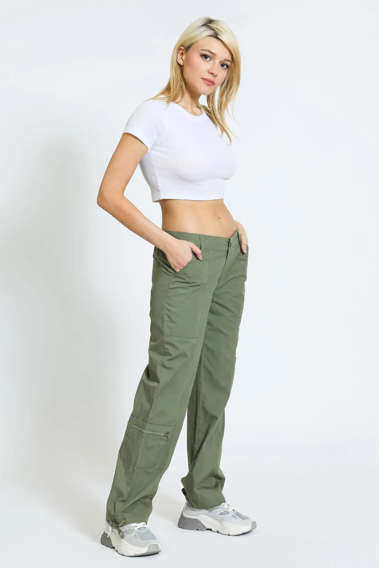 TRACY CARGO PANT - MARTINI OLIVE