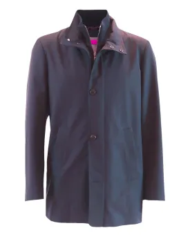 VASSI  3/4 Coat Loro Piana Storm System™ - Navy