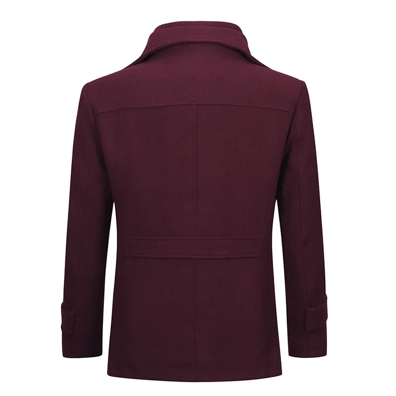 West Louis™ Double Collar Single Breasted Coat