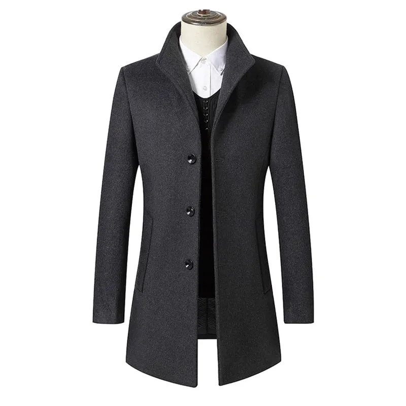 West Louis™ Elegant Wool Long Coat