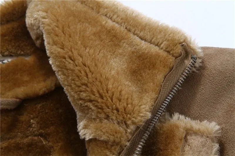 West Louis™ Warm Faux Suede Luxury Coat