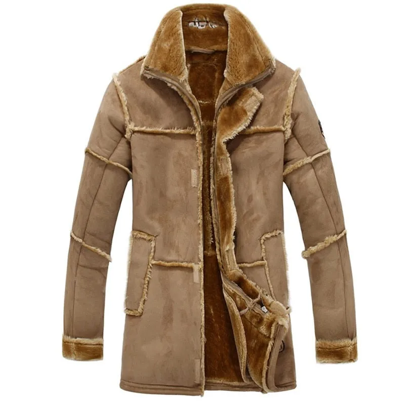 West Louis™ Warm Faux Suede Luxury Coat