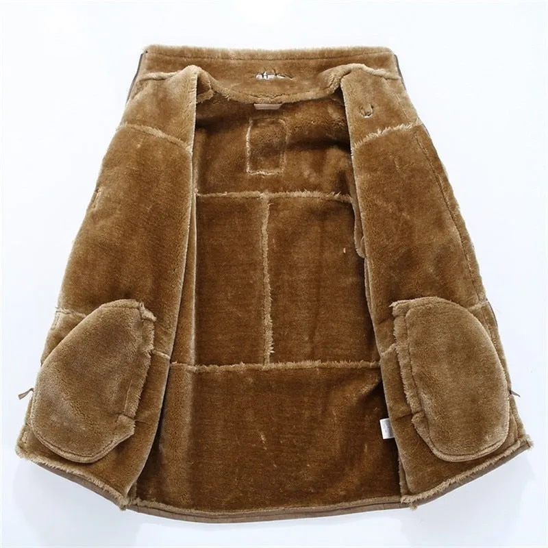 West Louis™ Warm Faux Suede Luxury Coat