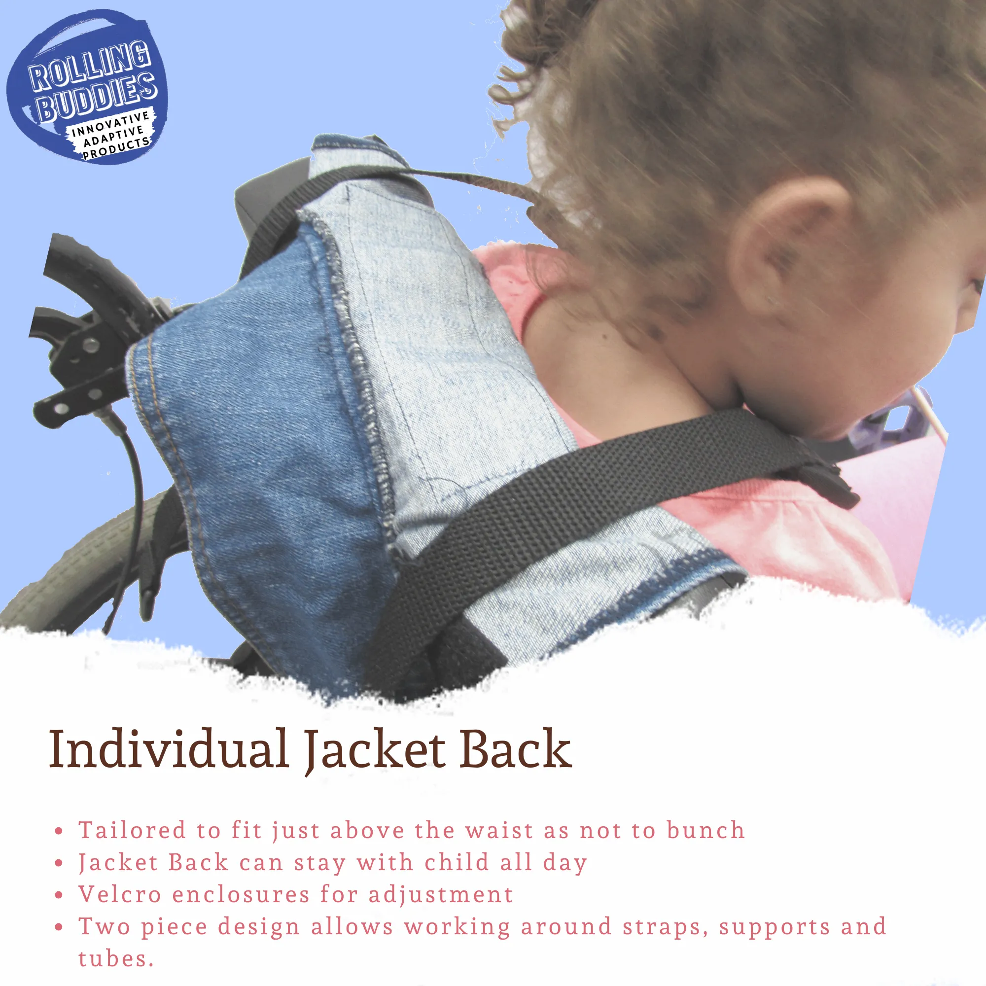 Wheelchair Jean Adaptive Jacket