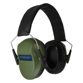 William Powell Slim Passive Folding Ear Defenders - Green