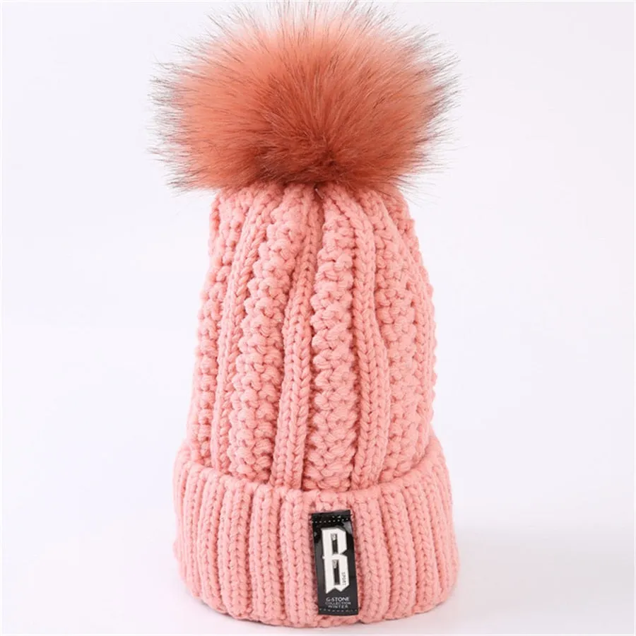 Wool Knitted Hats Women INS Hot Sale Beanie Caps