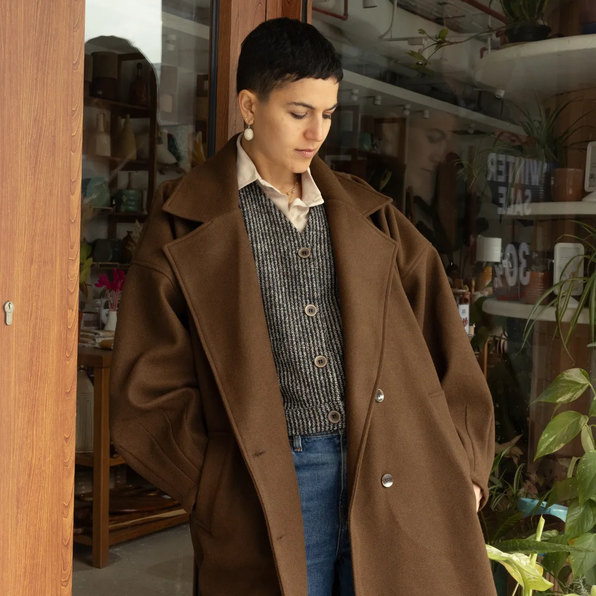 Wool Puffed Trench Coat